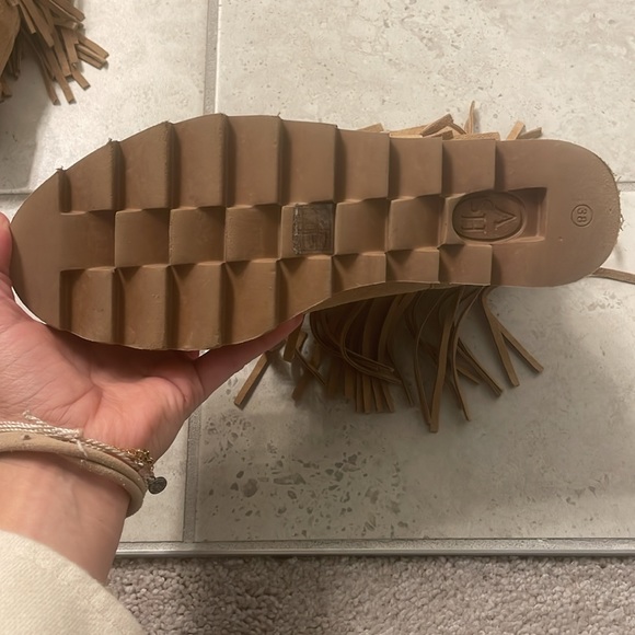 ASH Boots with fringe - Tan - Size 38 - Picture 7 of 15